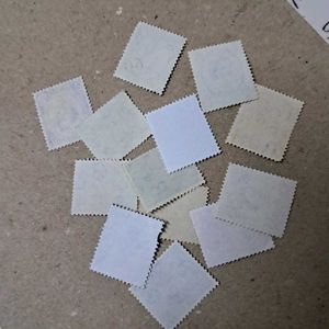 13 1950s Great Britain Queen Elizabeth Stamps U.K