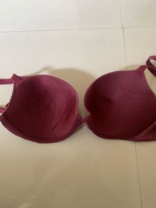 Calvin Klein Burgundy Lace Bra &amp; Panty Set