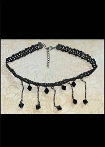 Gothic Black Choker Necklace