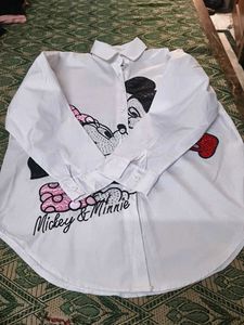 Mickey &amp; Minnie Sequin Shirt