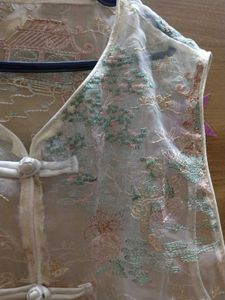 🪭Sheer Embroidered Chinese aesthetic Style Vest🪭