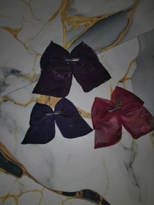 Set of 3 Bow Hair Clips