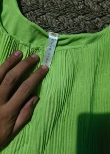 Lime Green Ruffled Camisole Top
