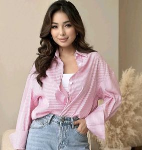 Pink Striped Shirt
