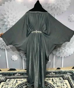 🆕 Elegant Gray Dubai Kaftan Abaya, Burqua