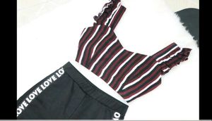 Striped Crop Top