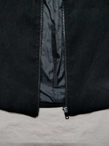 Velvet Black Cropped Jacket