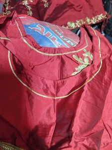 Lahnga choli maroon