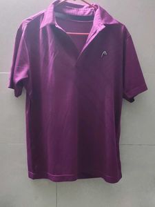 head tennis Men's Purple Polo T-Shirt