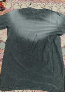 Men's Grey Graphic Print T-Shirt