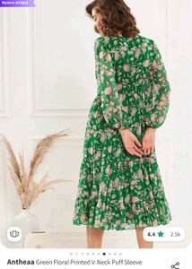 Floral Green Maxi Dress