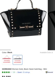 Studded Top Handle Bag