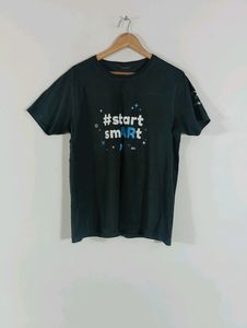 Black Printed Casual T-shirt (Men)