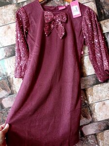 Sparkling Sequin Sleeve Dress