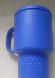 Two Blue Plastic Mug set - Vintage