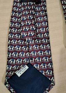 Rene Chagal Hand Made Maroon silk Tie