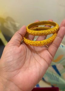 micro Gold polish Bangles