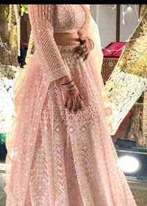 Elegant Blush Pink Designer Lehenga Set