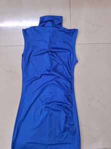 Elegant Blue Midi Dress