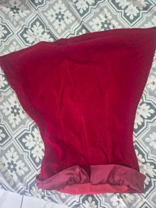 Red Velvet Skirt
