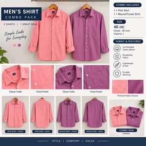 Men's Combo Pack 2 Casual Shirts