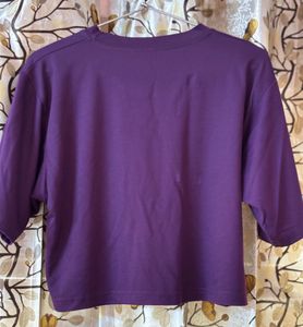 Purple LOVE Crop T-Shirt