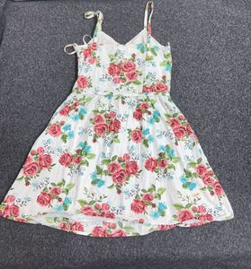 Vintage Floral Print Dress
