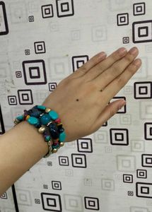 Trendy Boho Bracelet with Stylish Earrings Combo
