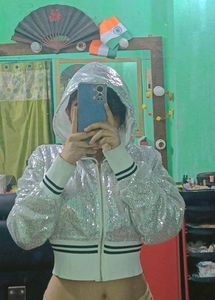 White Sequin Jacket