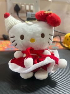 Cute Hello Kitty Christmas Plush Toy Bagtag