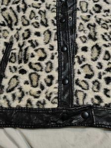 Leopard Print Sherpa Jacket