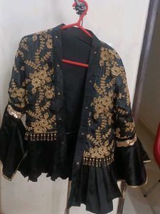 Black Embroidered Blouse