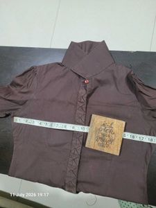 Classic Brown Button-Up Shirt