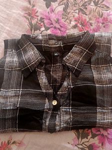 Checked Pattern Women's Shirt