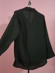 Stylish Dark Button-Up Shirt