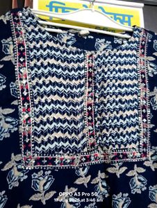 Beautiful Blue Printed Kurta