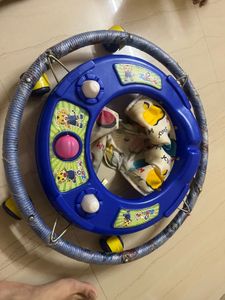 Blue Baby Walker with Toys
