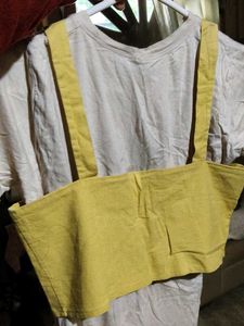Yellow Sleeveless Crop Top