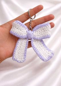 Crochet Bow Keychain