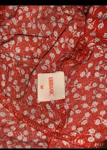 Co-ord set Red Floral Print