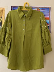 Auguri Green Colour Co-ord Set -XXL