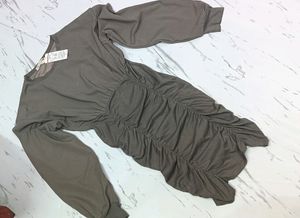 Bodycon Puffer Sleeves Dress New
