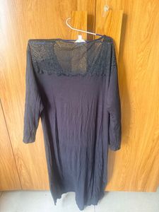 Mark and Spencer Black Lace Detail Nightdre