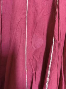 Elegant light maroon Embroidered Kurta