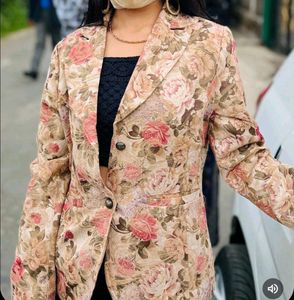 Floral Print Blazer