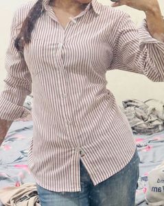 y2k striped shirt