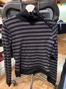Striped Turtleneck Top