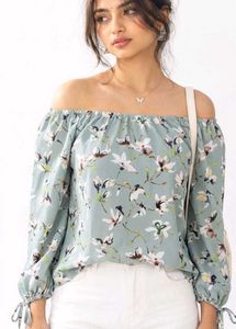 Floral Off-Shoulder Top