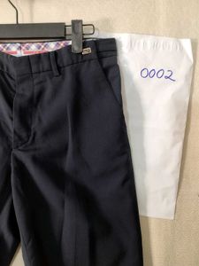 Men's Dark Blue Shorts With Waist Tighteners
