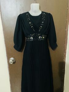 Black Embellished Maxi Dress